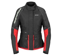 SPIDI RIDEMASTER LADY KADIN H2OUT® CEKET SİYAH KIRMIZI (1)
